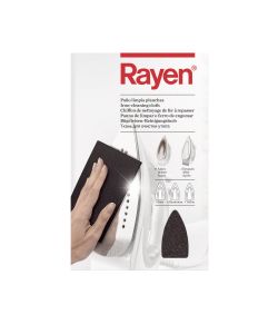 Rayen Panno Pulizia Ferro Stiro 15x10 cm Nero Poliestere Resistente