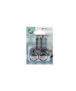 IDEAS 12 - Anello in metallo Piatto Cromato