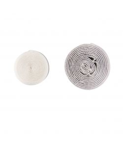 Nastro richiudibile adesivo 20 mm Bianco 1,5 m