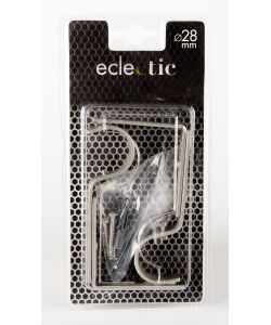 ECLECTIC - Supporto parete estensibile 9-11cm Cromo sat.