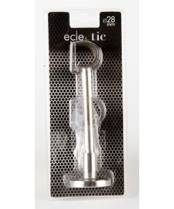 ECLECTIC - Supporto parete lungo Cromo satinato
