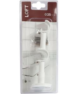 LOFT - Supporto parete doppio Bianco