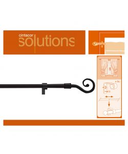 Astina Deco Modello Uncino Nero 120-210 cm