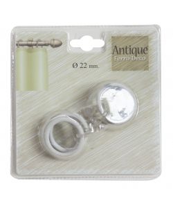 Anello in metallo Bianco-Beige