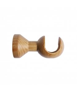Supporto parete per bastoni tenda Faggio
