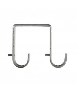Supporto soffitto doppio Cromo satinato