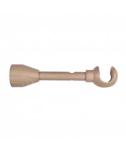 Ideas Wood Supporto a Parete Doppio - Frassino Satinato