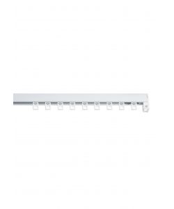 Binario in alluminio rinforzato Bianco 150 cm