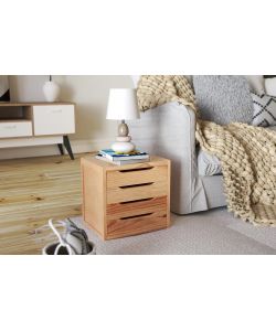 Astigarraga Cassettiera 4 cassetti in legno - 39x30x37,5 cm - Sostenibile