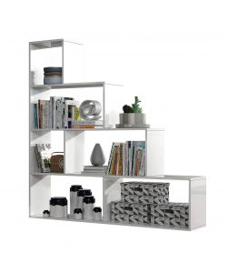 Libreria scala bianca 145 x 29 x 145 h cm