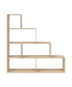 Libreria divisoria da terra in rovere canadian - 145x29x145 cm
