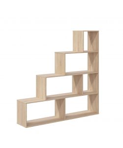 Libreria divisoria da terra in rovere canadian - 145x29x145 cm