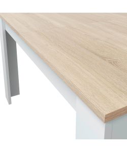 Tavolo estensibile rovere bianco Kendra 140 cm