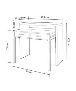 Scrivania estensibile consolle