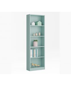 Libreria 5 ripiani 180 h cm verde acqua