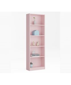 Libreria 5 ripiani 180 h cm rosa