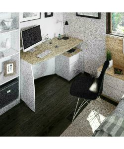 Scrivania Estil rovere bianco artik 136 x 67 x 75 h cm