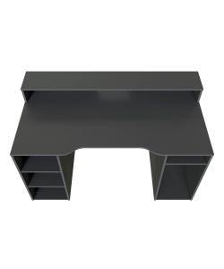 Scrivania Gamer in Truciolare Melaminico Antracite - 136x67 cm