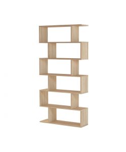 Fores Libreria Athena in melaminico colore rovere canadian - 192x80x24 cm