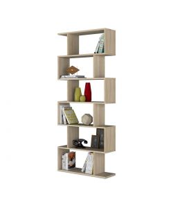 Fores Libreria Athena in melaminico colore rovere canadian - 192x80x24 cm