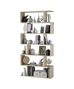 Fores Libreria Athena in melaminico colore rovere canadian - 192x80x24 cm