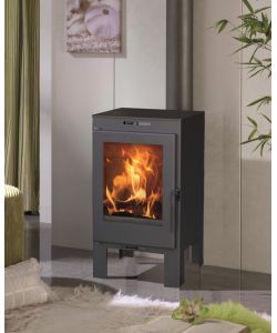 Panadero Stufa a Legna ALINA 6,9 kW Acciaio Ecodesign A+ 680x360 mm