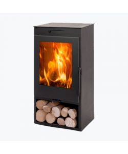 Panadero Stufa a Legna ZAHARA 6,9 kW Eco A+ con Porta Legna e Vetro Pulito