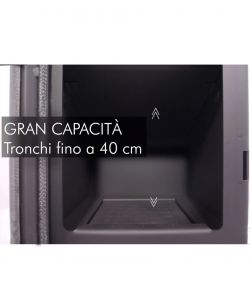 Panadero Stufa a Legna Zahara 6,9 kW Eco A+ Portalegna e Vetro Pulito