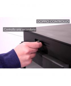 Panadero Stufa a Legna Zahara 6,9 kW Eco A+ Portalegna e Vetro Pulito