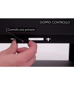 Panadero Stufa a Legna Zahara 6,9 kW Eco A+ Portalegna e Vetro Pulito