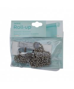 Roll Up Puleggia e catenella cromato 1,5 m