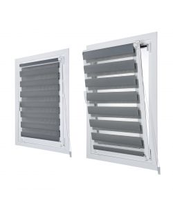 Tenda Notte e Giorno ClipFix Argento 150x180