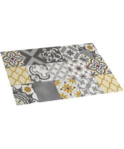 Estores Collection Tappeto Vinile Croma Patch Grigio Ambrato 45x75 cm