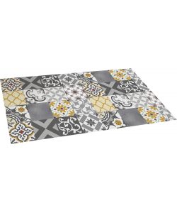 STOR PLANET Tappeto vinile Croma Patch Grigio Ambra 80x150 cm Decorativo