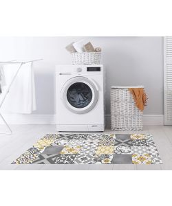 STOR PLANET Tappeto vinile Croma Patch Grigio Ambra 80x150 cm Decorativo