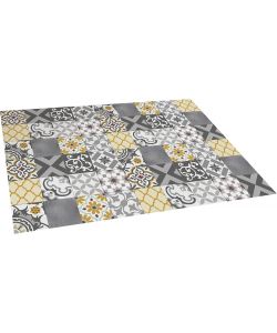 STOR PLANET Tappeto vinilico trapuntato Croma Patch grigio 120x180 cm