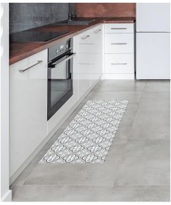 Estores Collection Tappeto in Vinile Croma Hidra Tortora 50x140 cm