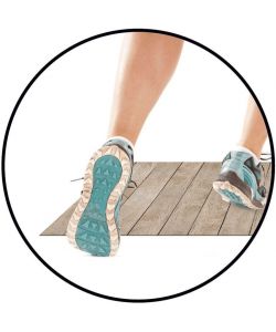 Estores Collection Tappeto in Vinile Croma Hidra Tortora 50x140 cm