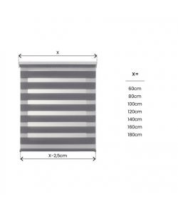 STORPLANET Tenda a rullo giorno/notte argento 80x180 cm per interni
