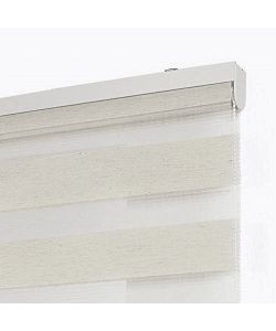 Estores Collection Tenda a Rullo Notte e Giorno Lino 140x180 cm - Tenda Interna con Filtro Luce - In