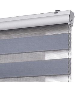 STOR PLANET Tenda a rullo notte e giorno argento 200x250 cm velata
