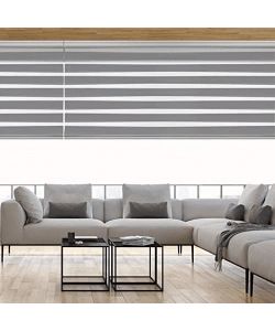 STOR PLANET Tenda a rullo notte e giorno argento 200x250 cm velata