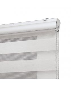 STORPLANET Tenda a Rullo Giorno/Notte Premium Lino 80x250 cm Rigata