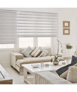 STORPLANET Tenda a rullo giorno/notte grigia 200x250 cm per interni