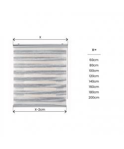 STORPLANET Tenda a rullo giorno/notte grigia 200x250 cm per interni