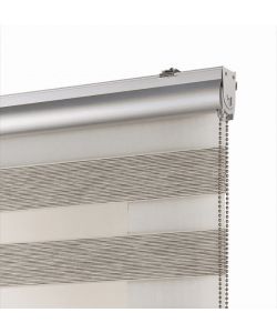 STORPLANET Tenda a rullo giorno/notte beige 80x250 cm trasparente rigato