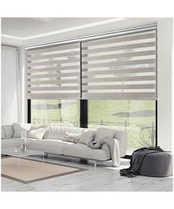 Estores Collection Tenda rullo notte e giorno Beige 120x250 cm