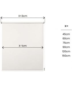 STOR PLANET Tenda a Rullo Oscurante Avorio 45x180 cm per Interni