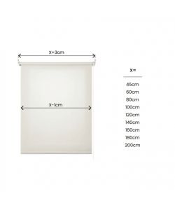 STOR PLANET Tenda a Rullo Filtrante Ecru 140x250 cm per Interni