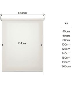 STOR PLANET Tenda a Rullo Filtrante Écru 60x180 cm per Interni